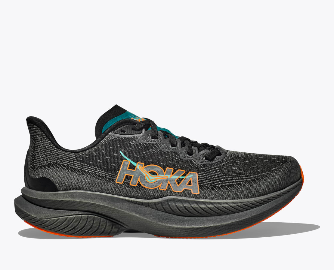 Men Mach 6 Black / Electric Tangerine