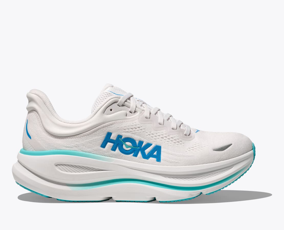Men Bondi 9 White / Hoka Blue